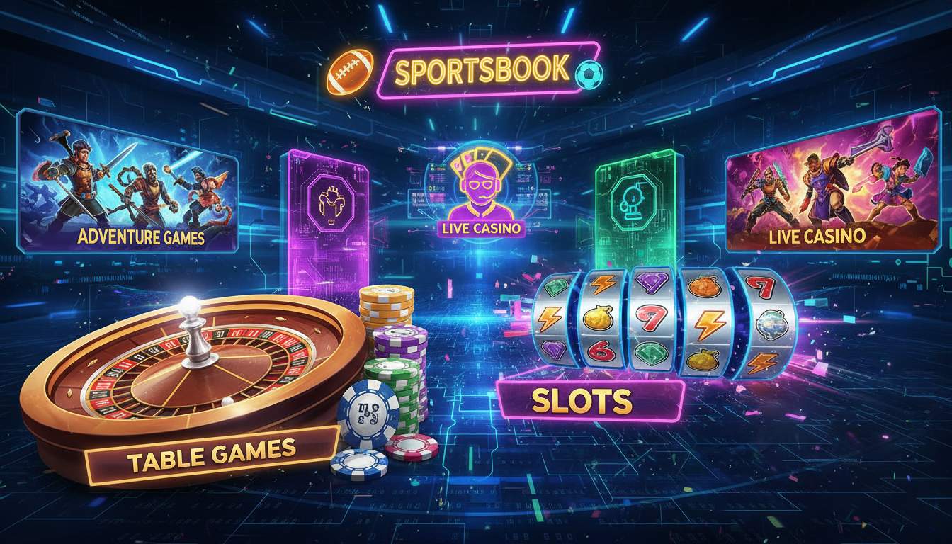 Various game categories at Nano Casino